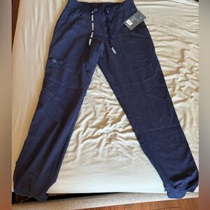 Med Couture Touch Women's Scrub Pant Yoga Jogger Navy XS